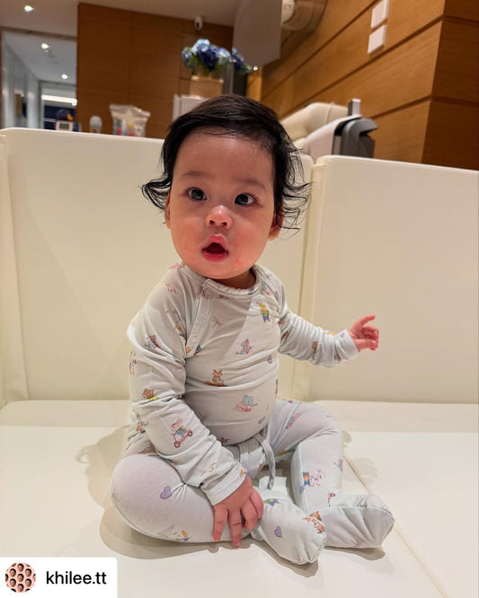 Long Sleeve Onesie 2-Piece Set - Mint