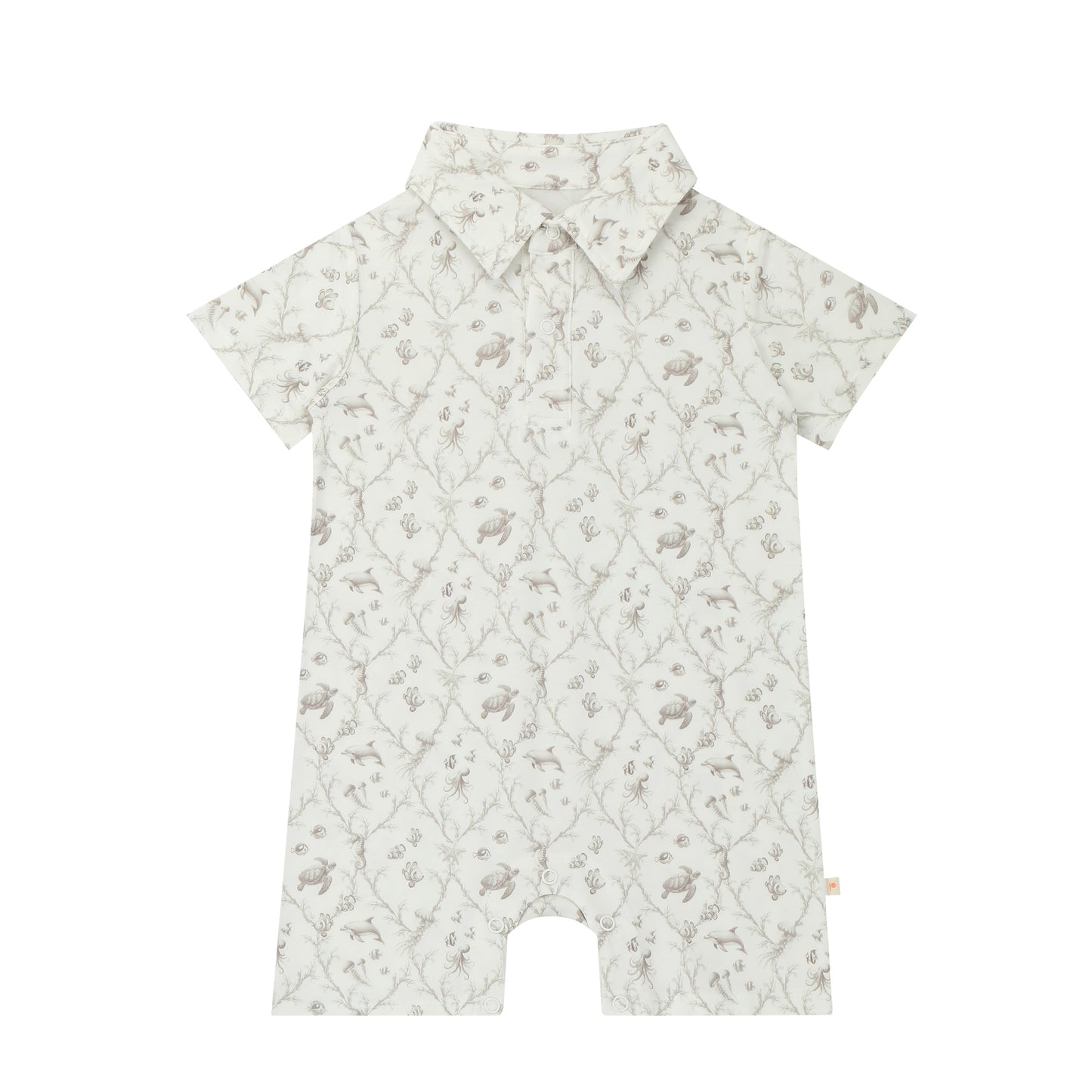 Collared Romper - Stormy Coast
