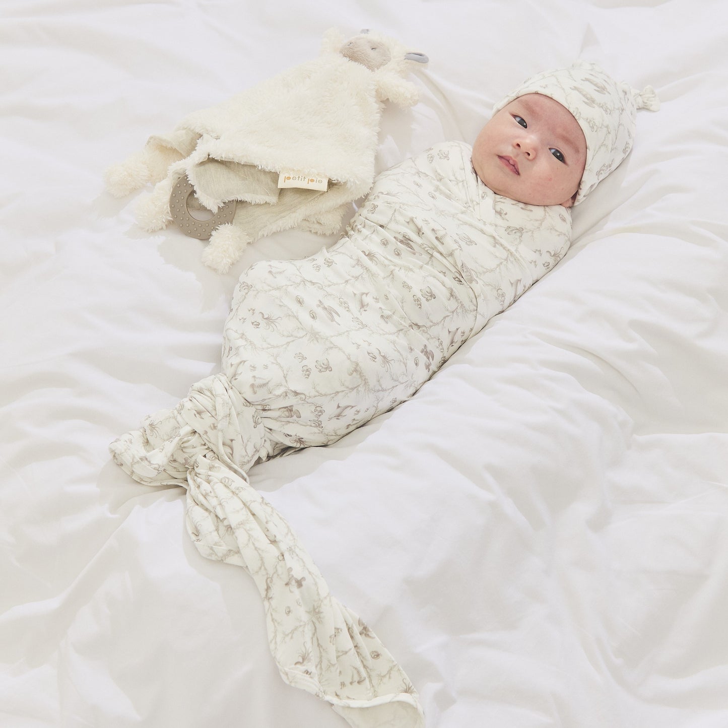 Bamboo Stretch Swaddle - Stormy Coast