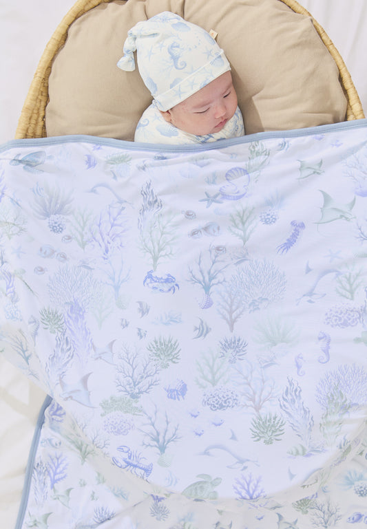 Snug Blanket - Acqua Coral