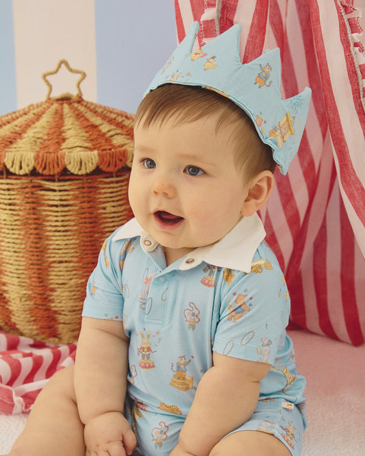 Collared Romper - Cirque Mist