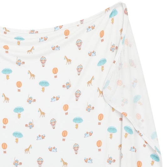 Bamboo Stretch Swaddle - Frost Woodland