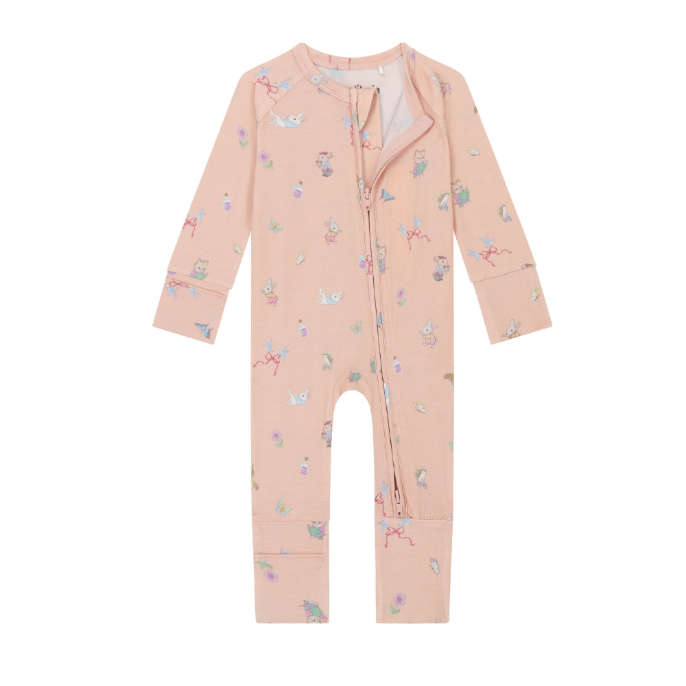 Zip Sleepsuit - apricot