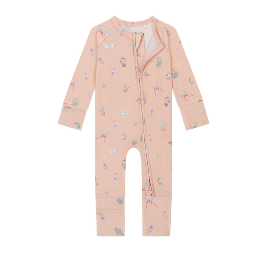 Zip Sleepsuit - apricot