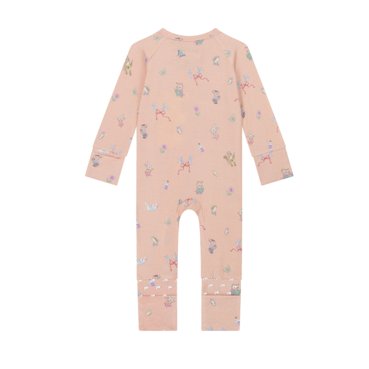 Zip Sleepsuit - apricot