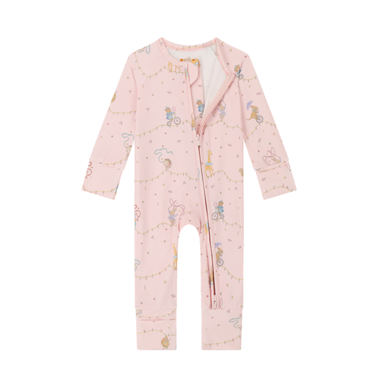 Zip Sleepsuit - Cirque Rose