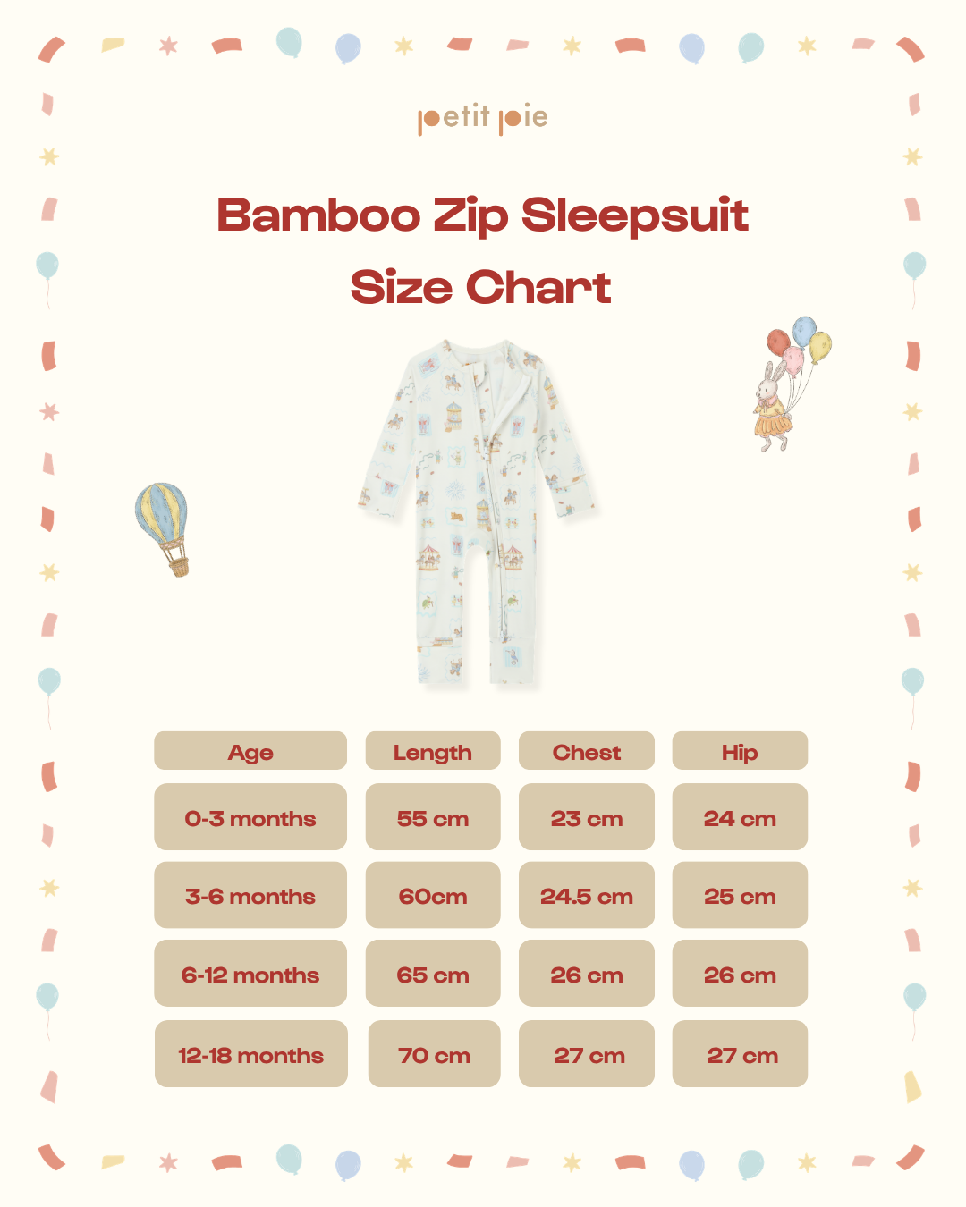 Zip Sleepsuit - Cirque Twirl