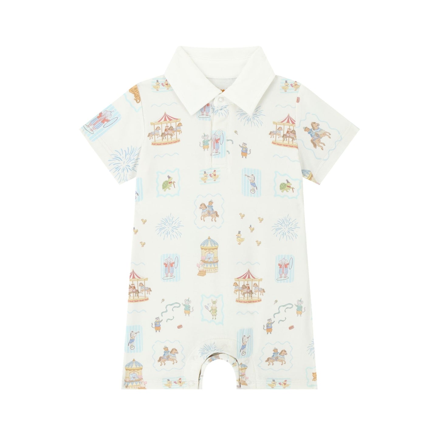 Collared Romper - Cirque Party