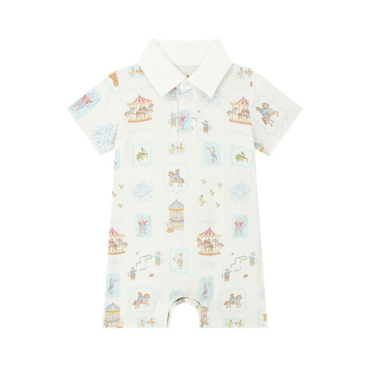 Collared Romper - Cirque Party