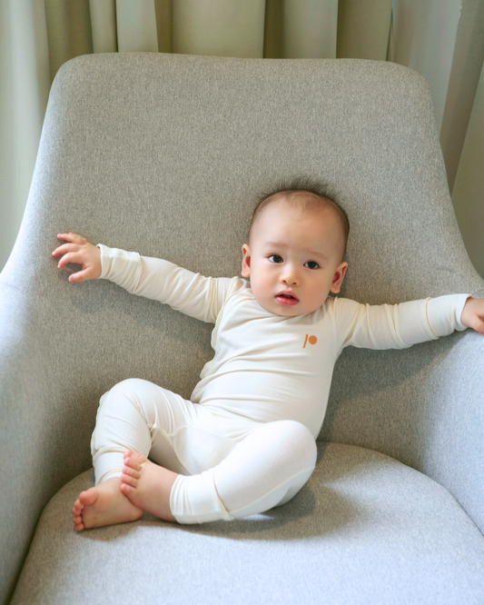Ribbed Sleepsuit - Butter
