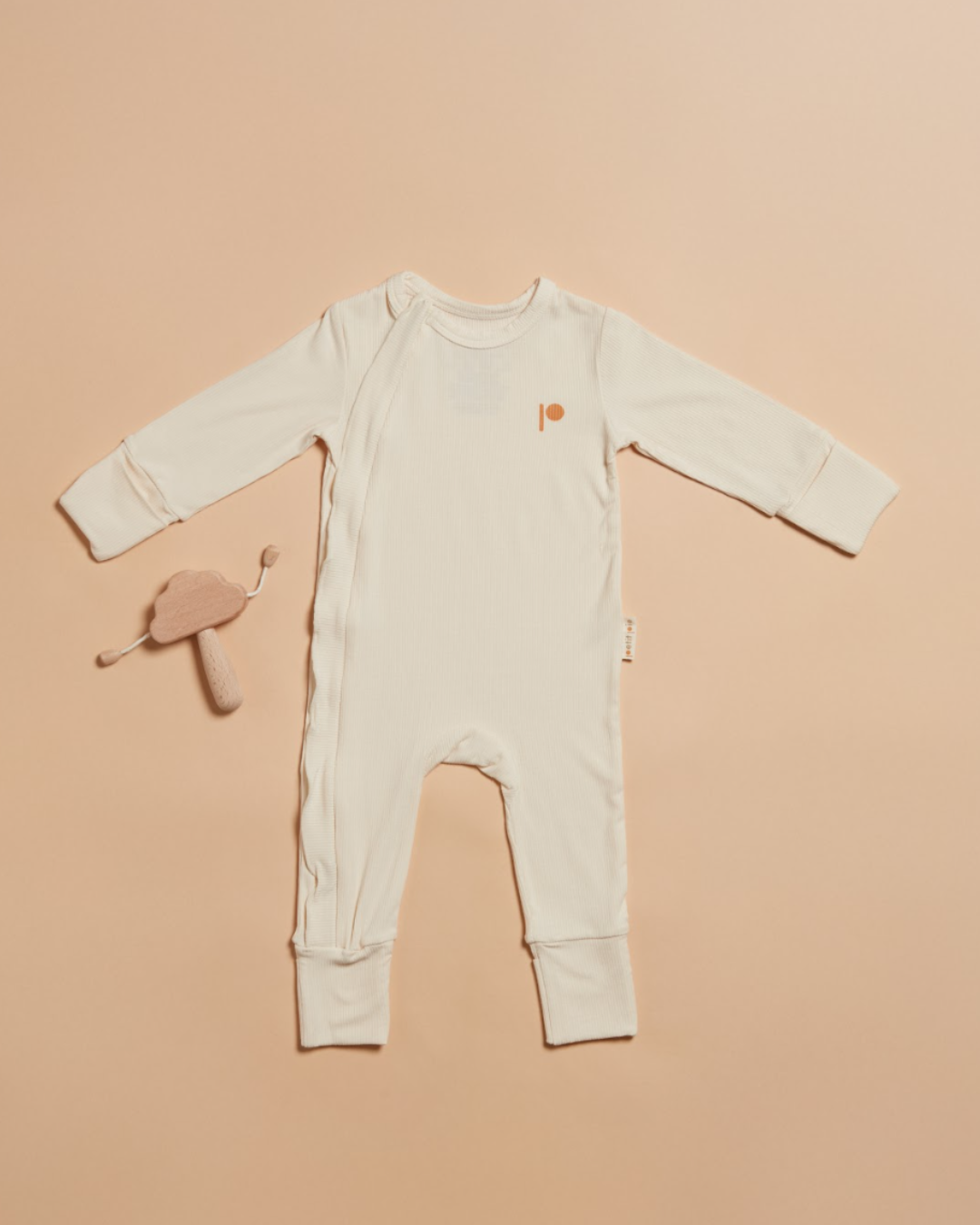 Ribbed Sleepsuit - Butter