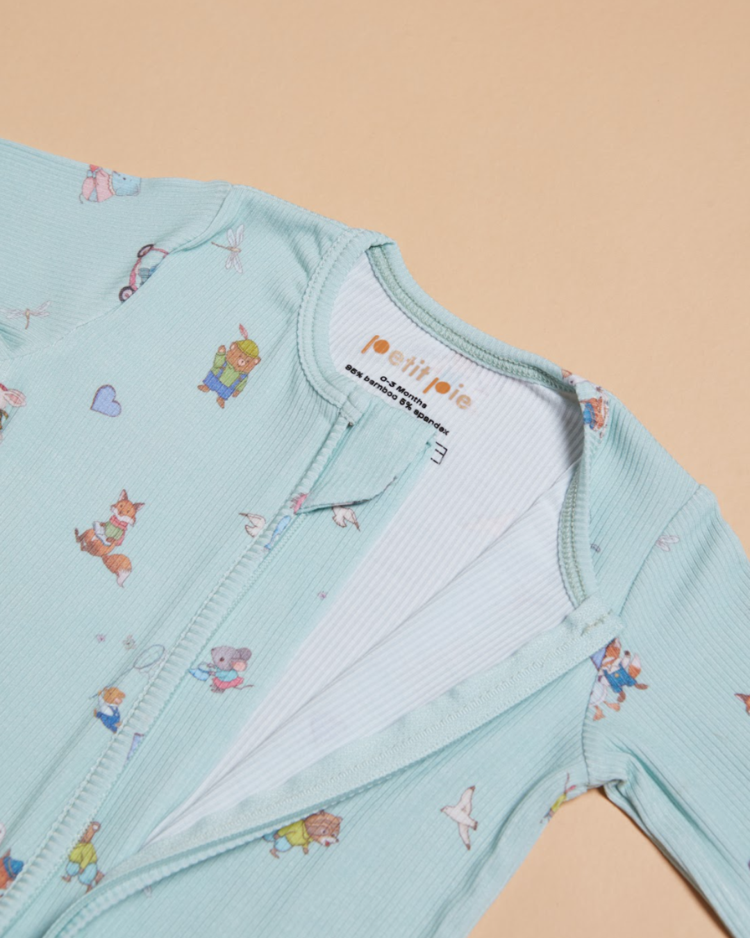 Ribbed Romper - Pistachio