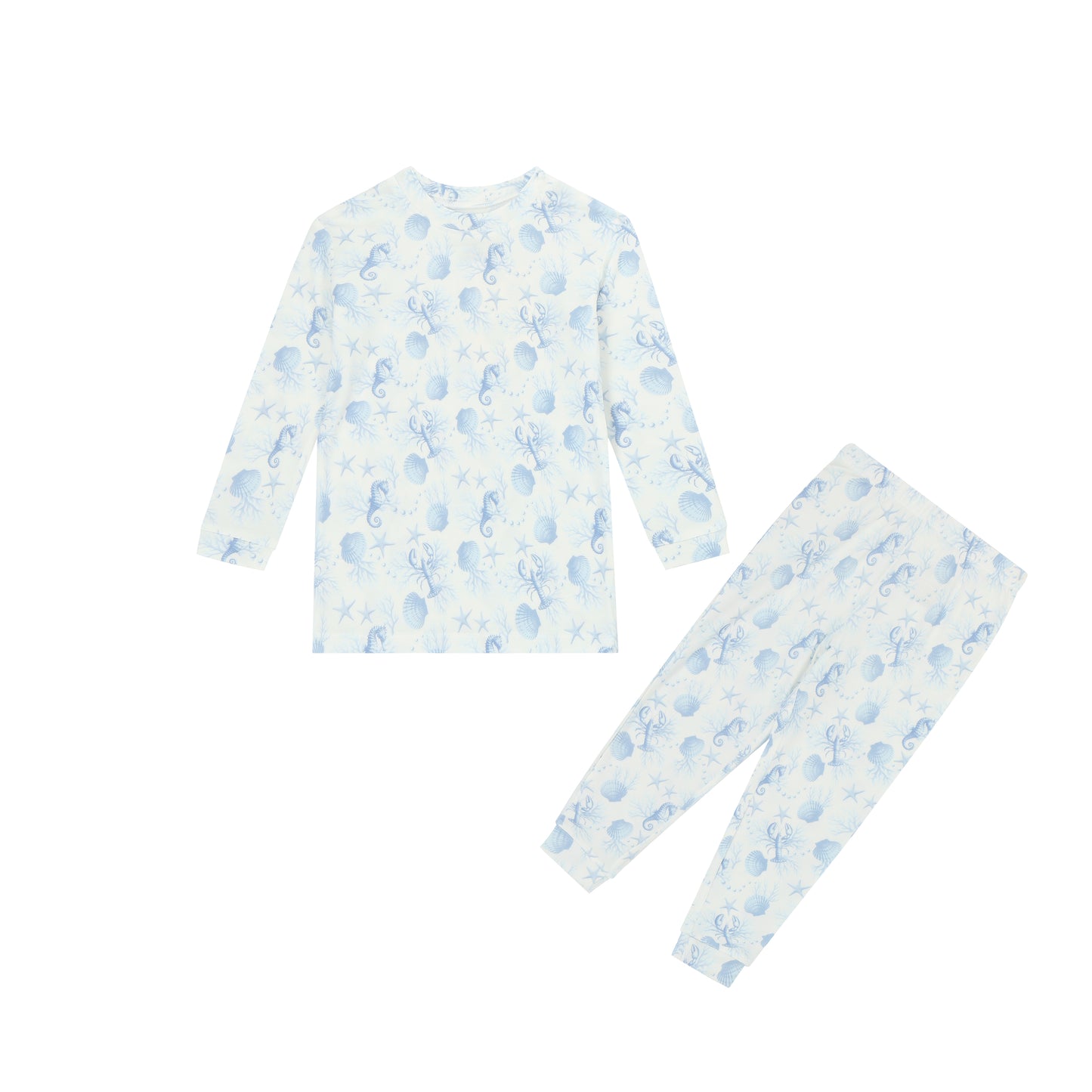 Long Sleeve Pyjamas Set - Sea Breeze