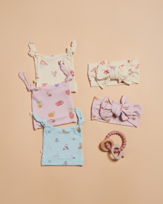 Ribbed Knot hat - Fruit Cottage