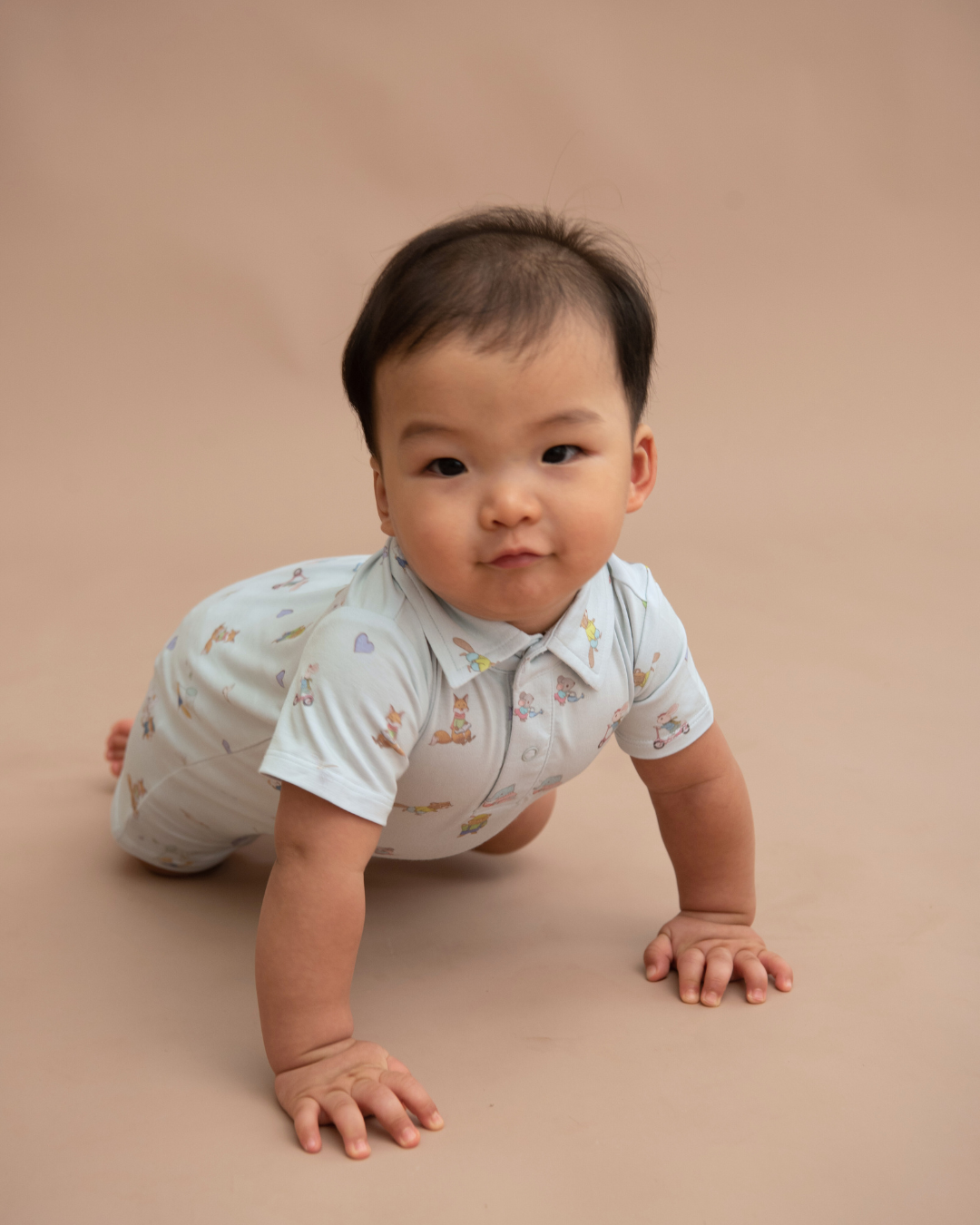 Collared Romper - Mint