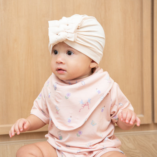 Reversible Bib - Apricot