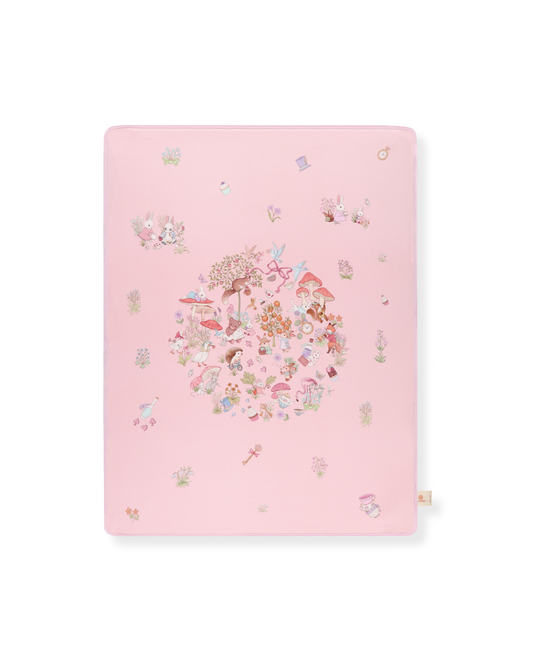ผ้าห่มใยไผ่ - Clover Pink
