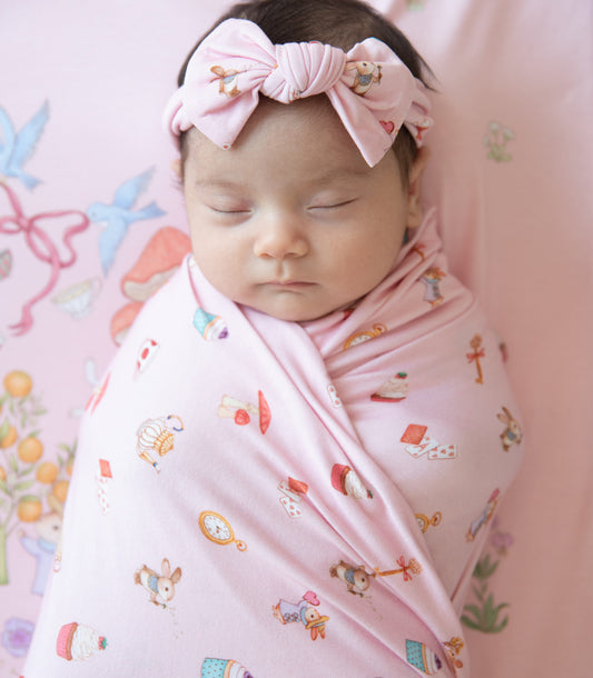 Bamboo Stretch Swaddle - Flowering Cherry