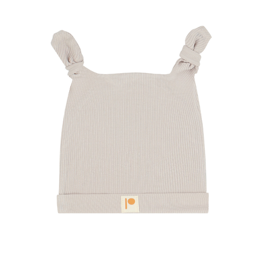 Ribbed Knot Hat - Beton