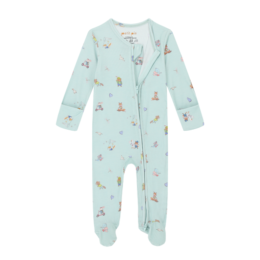 Ribbed Sleepsuit - Pistachio