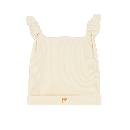 Ribbed Knot Hat - Butter