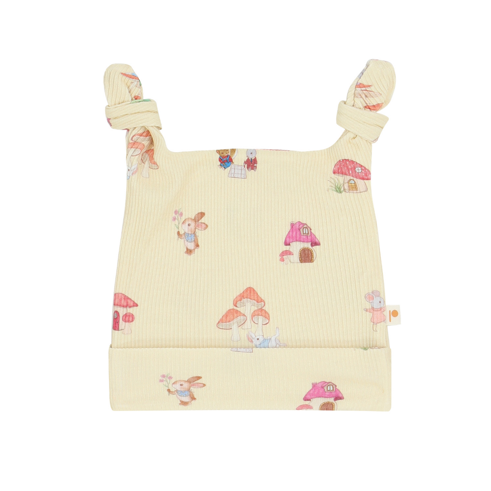 Ribbed Knot hat - Mellow Mushroom